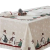 Avanti Country Snowman Tablecloth In Sand