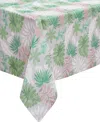 Avanti Cove Palm Water-resistant Indoor And Outdoor Tablecloth, 60" X 120" Rectangle In Multicolor