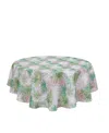 Avanti Cove Palm Water-resistant Indoor And Outdoor Tablecloth, 70" Round In Multicolor