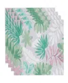 Avanti Cover Palm Water-resistant Indoor And Outdoor Placemats, Set Of 4, 13" X 19" In Multicolor