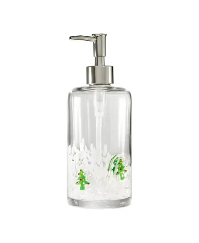 Avanti Decorated Trees Glass Lotion Dispenser In Transparent