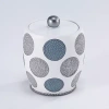 Avanti Dotted Circle Bathroom Canister In Multi
