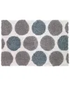 Avanti Dotted Circle Cotton/lurex Bath Rug, 20" X 30"
