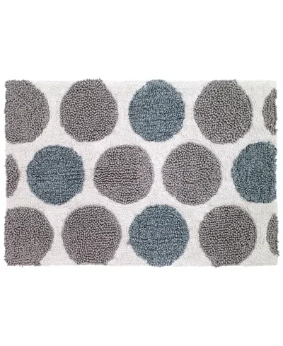 Avanti Dotted Circle Cotton/lurex Bath Rug, 20" X 30"