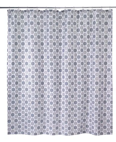 Avanti Dotted Circle Printed Shower Curtain, 72" X 72"