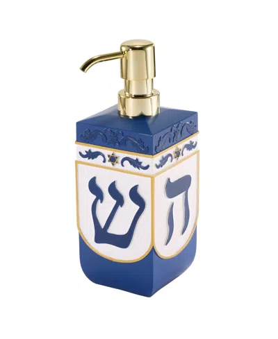Avanti Dreidel Resin Lotion Dispenser In Blue