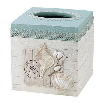 Avanti Farmhouse Shell Tissue Box Cover In Multi