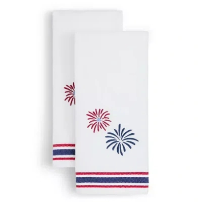 Avanti Fireworks 2 Pack Hand Towel In Multi