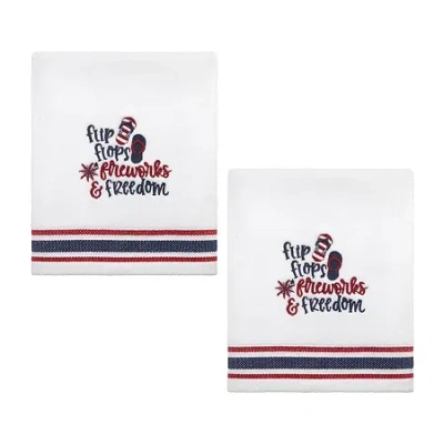 Avanti Flip Flop Flag 2-pc. Hand Towel In Multi