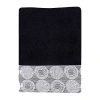 Avanti Galaxy Circles Bath Towel Collection In Black