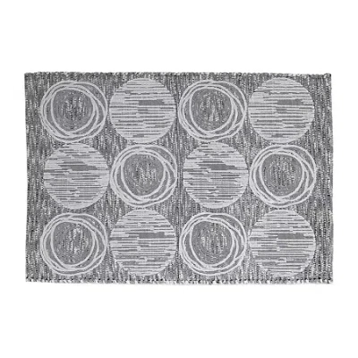 Avanti Galaxy Silver Bath Rug In Gray