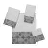 Avanti Galaxy Silver Bath Towels In White
