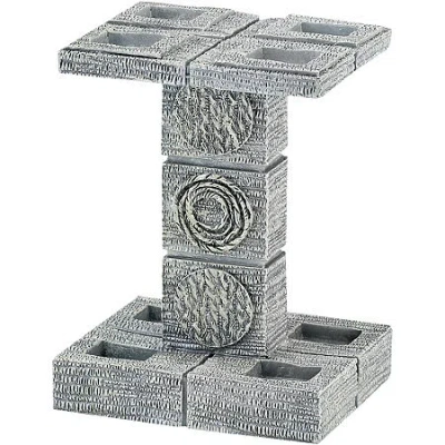 Avanti Galaxy Silver Toothbrush Holder In White