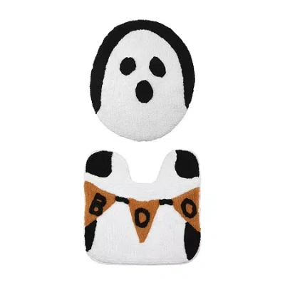 Avanti Ghost Boo 2-pc. Bath Rug Set In Black
