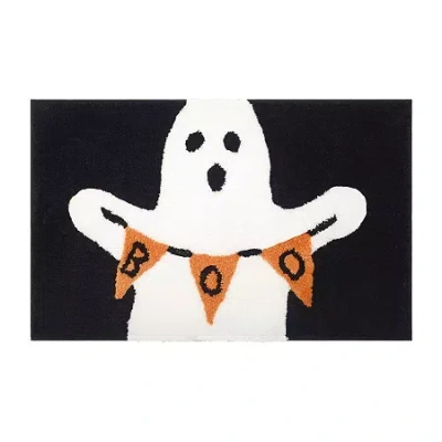 Avanti Ghost Boo Bath Rug In Black