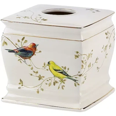 Avanti Gilded Birds Bath Tissue Holder In Multi