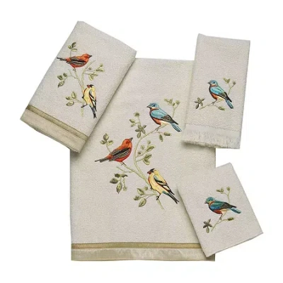 Avanti Gilded Birds Bath Towels In White
