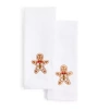 Avanti Gingerbread 2-pc. Embellished Hand Towel In White