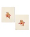 Avanti Gingerbread Cotton Hand Towel Set, 28" X 16" In Ivory