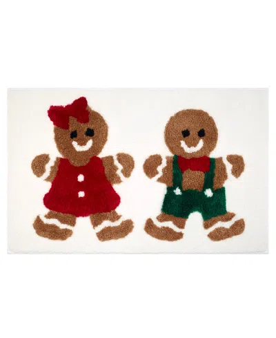 Avanti Gingerbread Friends Bath Rug, 32" X 20" In Multi Color