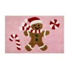 Avanti Gingerbread Man Bath Rug In Pink