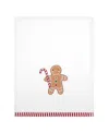 Avanti Gingerbread Man Cotton Bath Towel Set, 52" X 27" In White