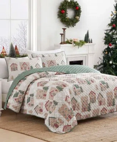 Avanti Gingerbread Reversible 3 Pc. Quilt Set In Multi