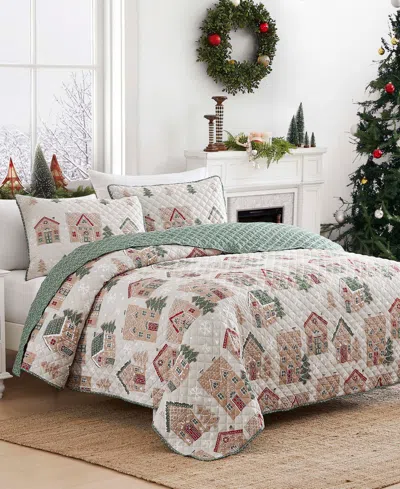 Avanti Gingerbread Reversible 3-pc. Quilt Set, King In Khaki