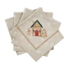 Avanti Gingerbread Village 4-pc Napkin In Sand