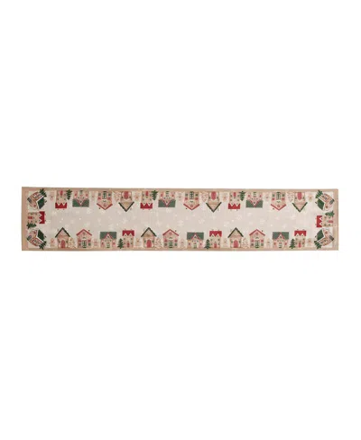 Avanti Gingerbread Village 72" Table Runner In Multi