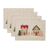 Avanti Gingerbread Village Holiday 4-pc. Placemat In Sand