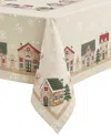 Avanti Gingerbread Village Tablecloth 60" X 102" In Multi