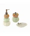 Avanti Grateful Patch 3 Piece Bath Accessory Set Bedding In Multicolor