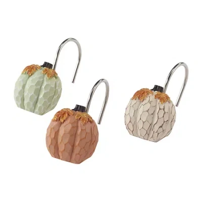 Avanti Grateful Patch Shower Curtain Hooks In White