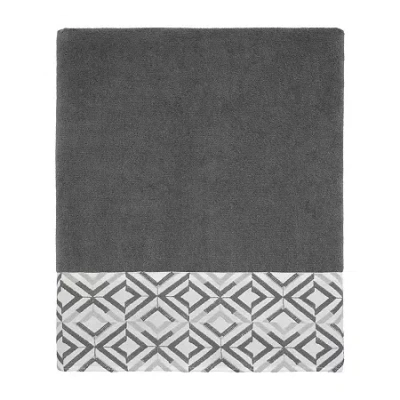 Avanti Harlow Geometric Bath Towel In Gray