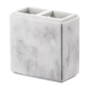 Avanti Helena Marble Toothbrush Holder In White