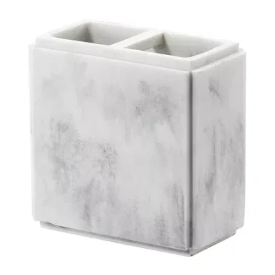 Avanti Helena Marble Toothbrush Holder In White