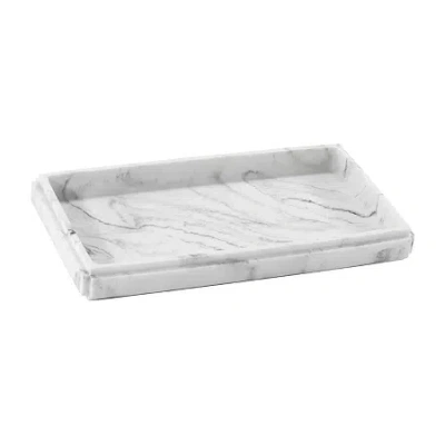 Avanti Helena Marble Vanity Tray In White