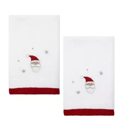 Avanti Ho Ho Ho 2-pc. Fingertip Towel In White