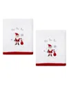 Avanti Ho Ho Ho Cotton Hand Towel, 28" X 16" In White