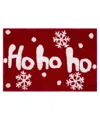 Avanti Ho Ho Ho Polyester Bath Rug, 30" X 20" In Red
