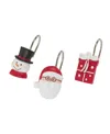Avanti Ho Ho Ho Resin Shower Hooks In Red