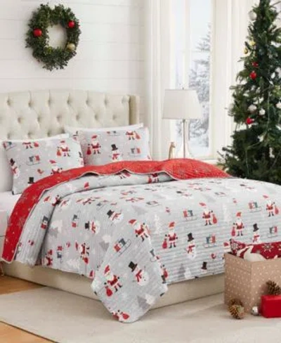Avanti Ho Ho Ho Reversible 3 Pc. Quilt Set In Multi