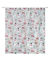 Avanti Ho Ho Ho Shower Curtain, 72" X 72" In Grey