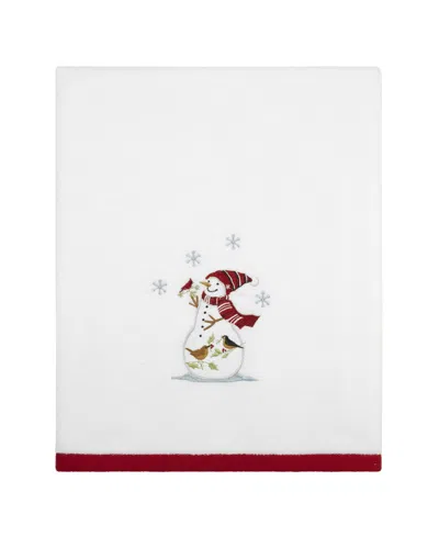 Avanti Holiday Cheer Cotton Bath Towel Set, 52" X 27" In White