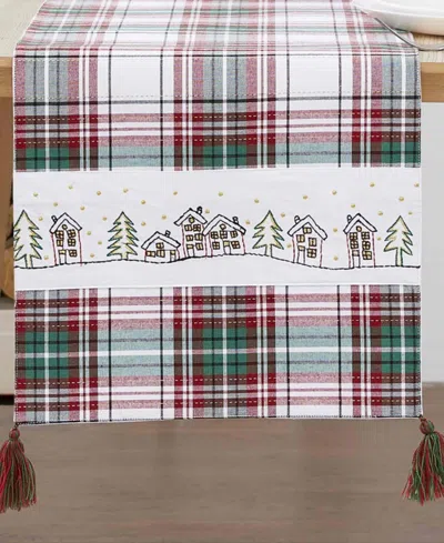 Avanti Holiday Cotton Plaid Runner, 13" X 72" In Multi Color