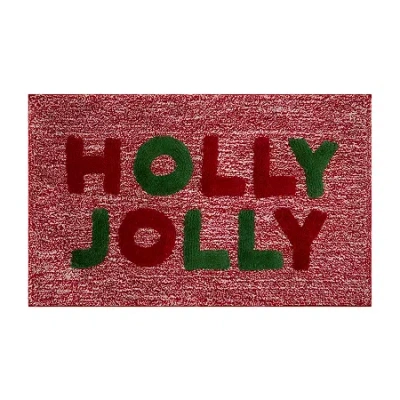 Avanti Holly Jolly Bath Rug In Red