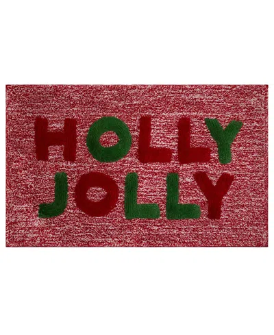 Avanti Holly Jolly Polyester Bath Rug, 20" X 32" In Multi