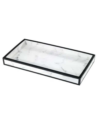 Avanti Jasper Framed Marble-look Resin Bathroom Tray In Multi