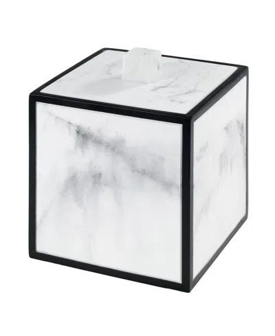 Avanti Jasper Framed Marble-look Resin Covered Jar In Multi